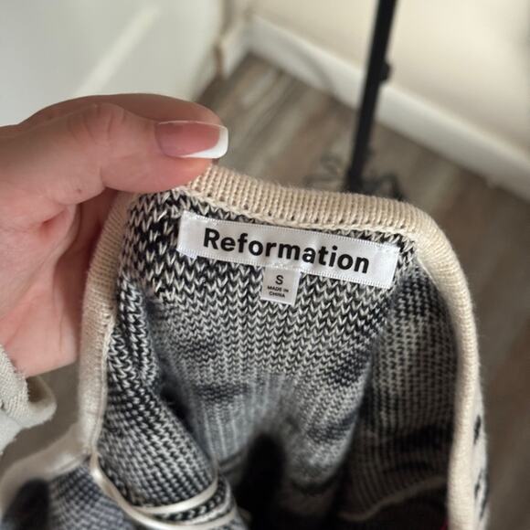 Reformation Parry Knit Cotton Halter Dress S - Picture 3 of 9